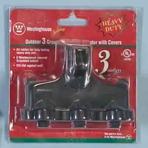 Westinghouse grounded outlet adapter packaging