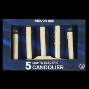 Indoor electric candelabra with five lights
