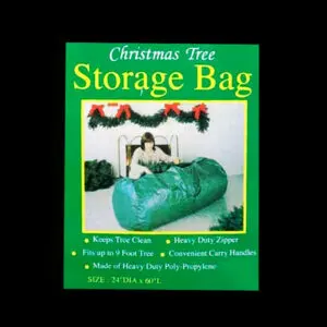 Christmas tree storage bag advertisement
