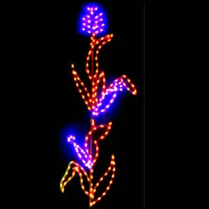 Neon flower light display