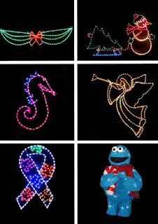 Holiday-themed light displays