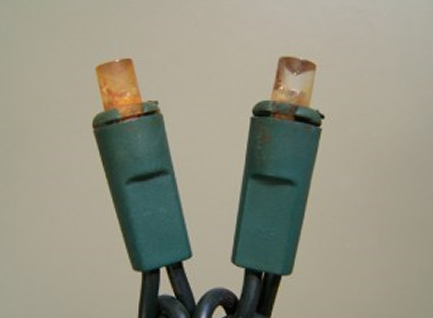 Worn-out electrical cords detail