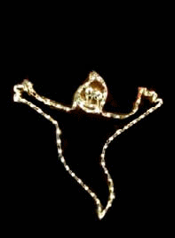 Ghost outline in fairy lights